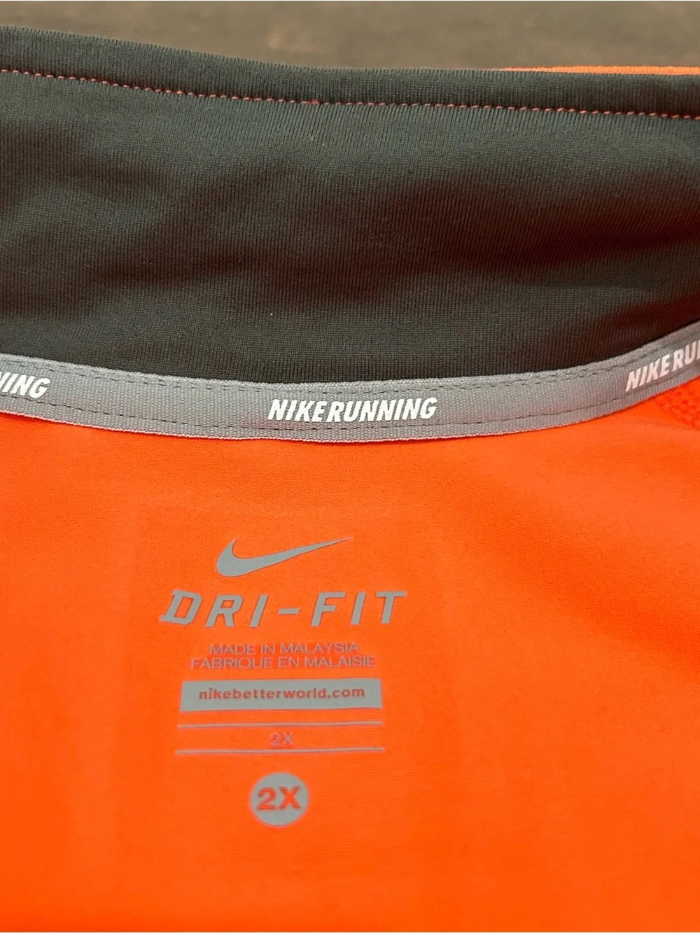 Women’s 2XL Plus Nike Element Dri-Fit Orange Quarter-Zip Performance Pullover